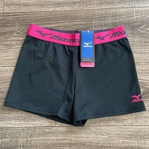 Mizuno black volleyball shorts/spandex